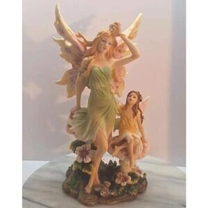 Mother And Child Fairy Figurine By Veronese 12 Inch